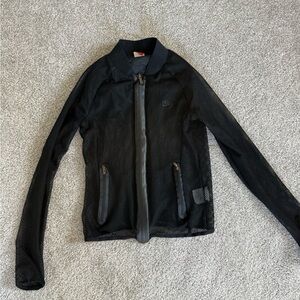 Nike Black Mesh zip up Jacket